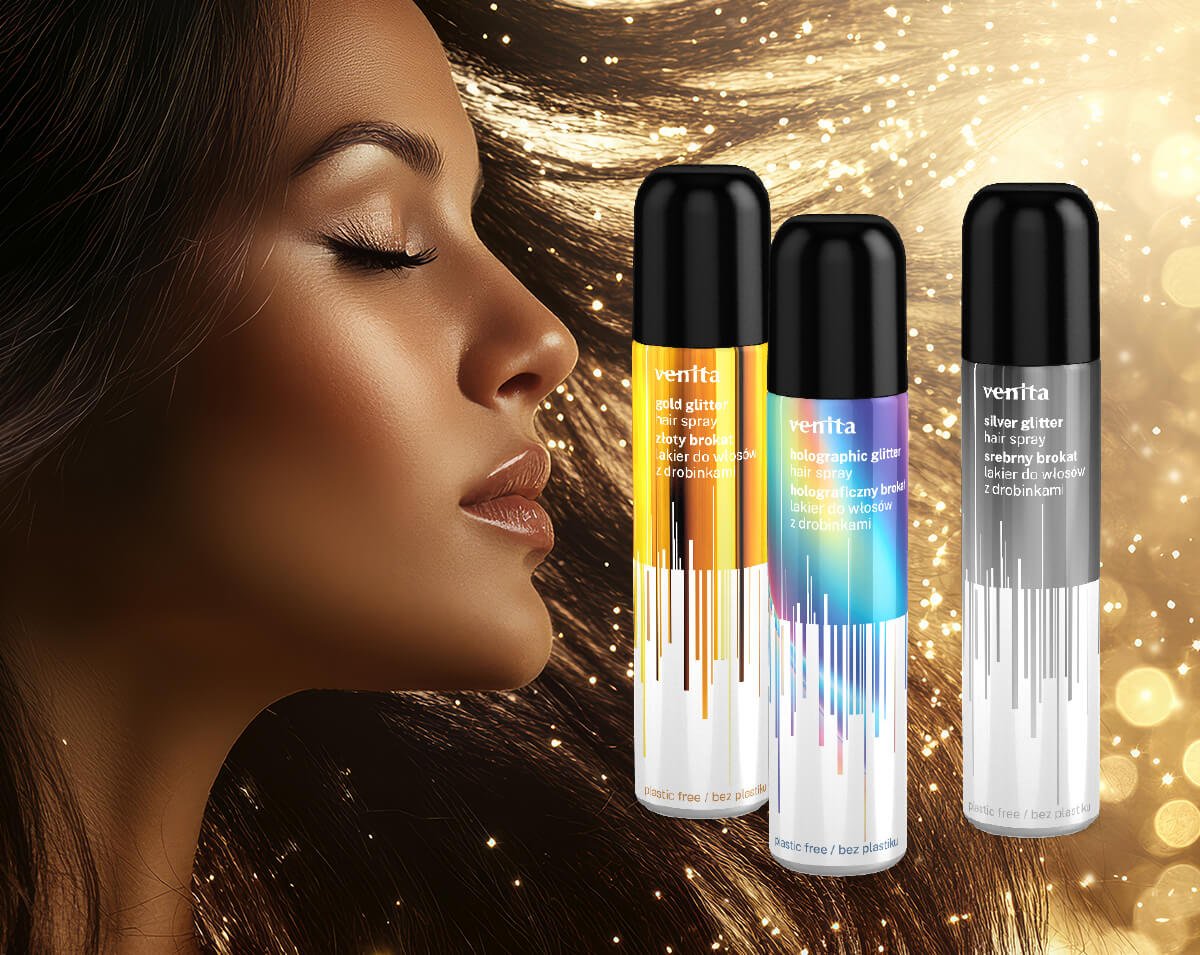 Spray glitter per capelli Venita
